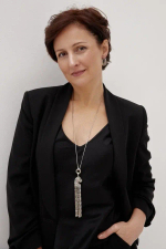 Сотуар леопард с кристаллами на длинной цепочке, цвет золото