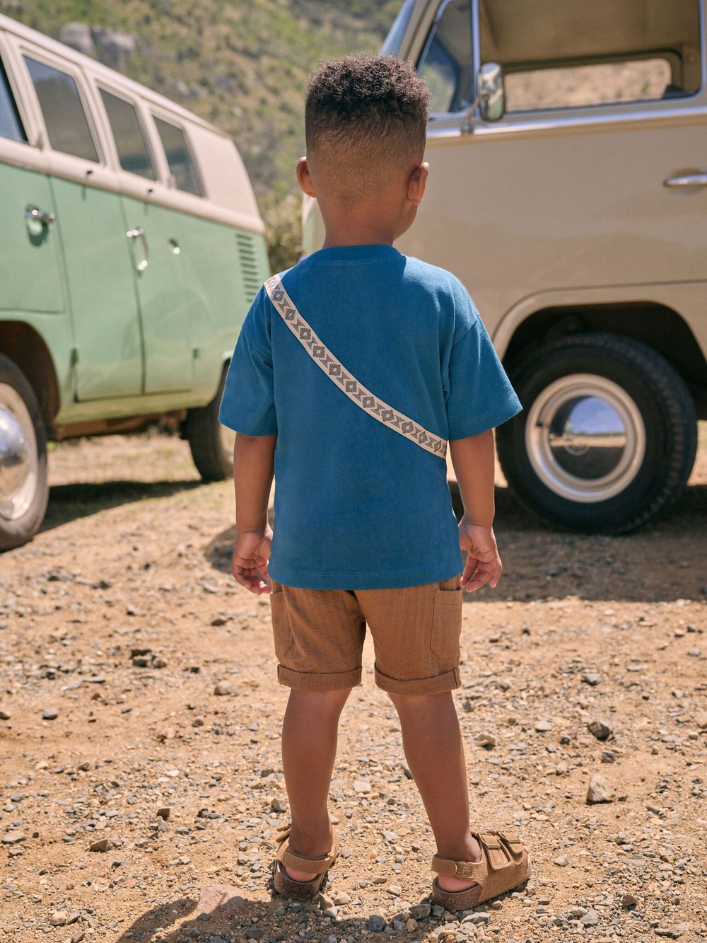 Комплект из трех предметов для мальчика Next AG8-737, Синий, Песочный