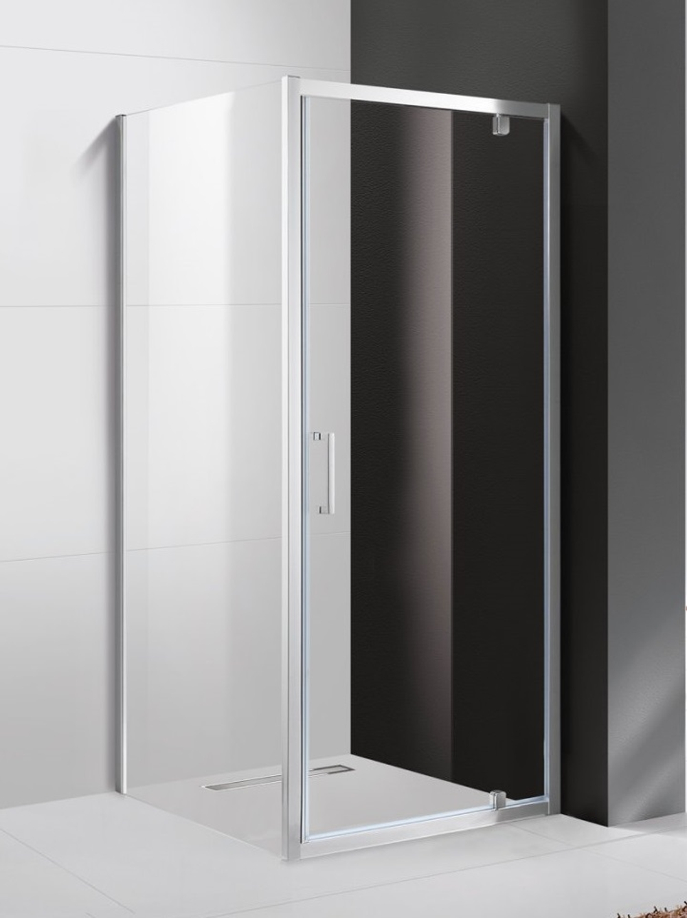 Душевой уголок Cezares MOLVENO-AH-1-80/100-C-Cr-IV, 80х100х195, профиль хром, стекло прозрачное