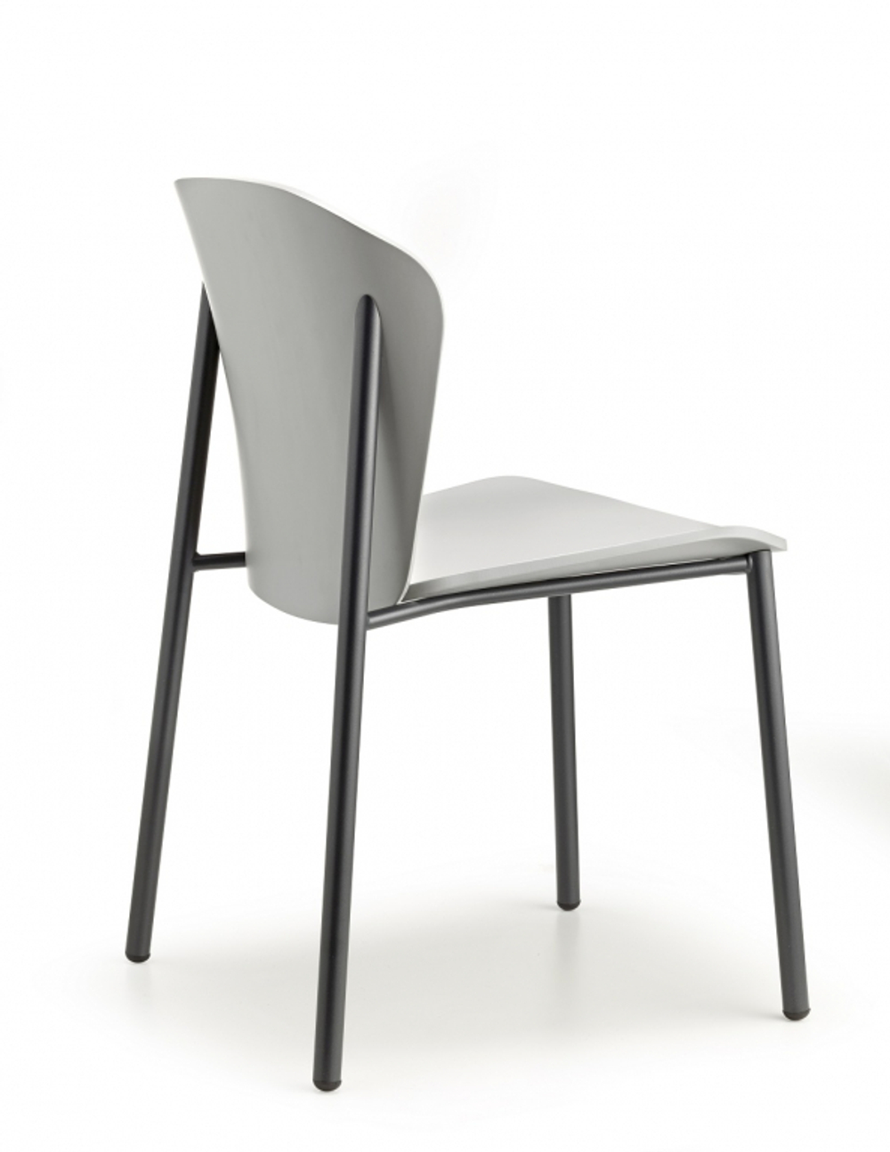 Стул деревянный Scab Design Finn Metal Wood, антрацит, белый ясень