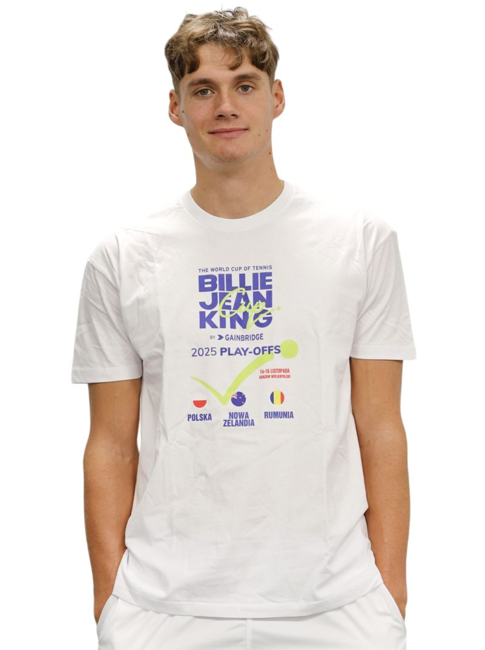 Теннисная футболка Joma Billie Jean King Cup PZT - white