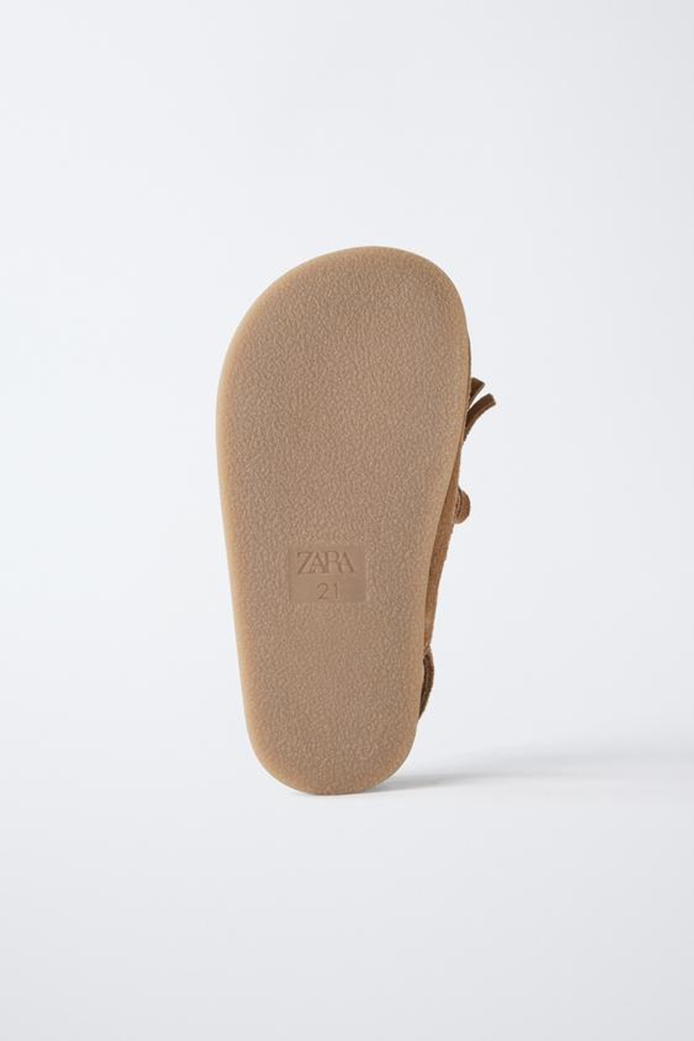 ZARA КОЖАНЫЕ САБО BAREFOOT, КОРИЧНЕВЫЙ