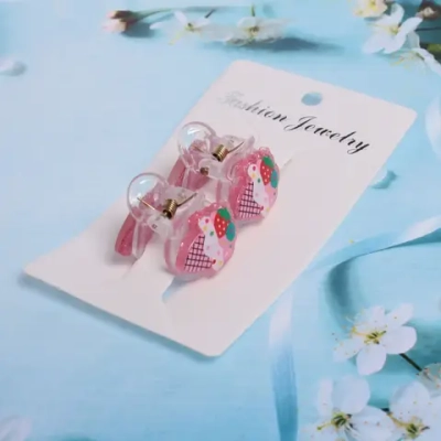 Заколки-краб для волос детские 2 шт «Malvina- Мороженое», 2,4*2,5 см