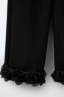 ZARA БРЮКИ-КЮЛОТЫ, ЧЕРНЫЙ