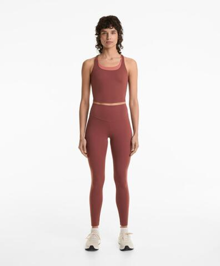 Oysho Спортивный топ Сomfortluх, рыжевато-коричневый