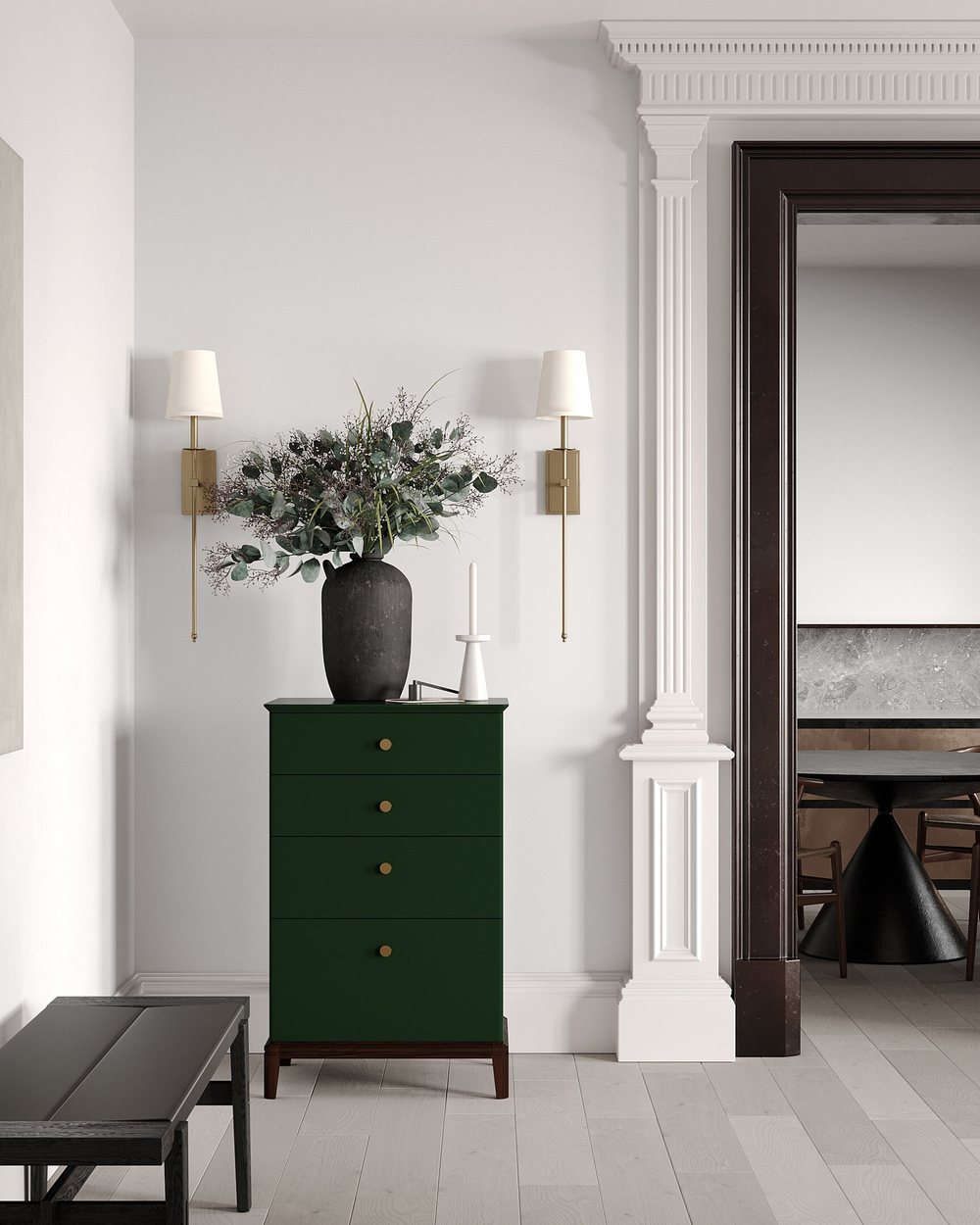 Высокий комод CRYSTAL CR002