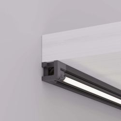 Профиль с экраном SL-KANT-H10-ROTATE-2000 IRON GREY (Arlight, Алюминий+пластик) 055331