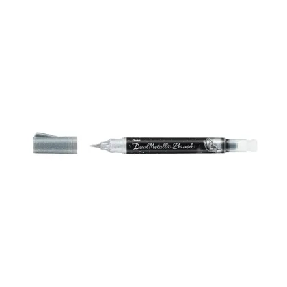 Pentel Dual Metallic Brush (Silver)