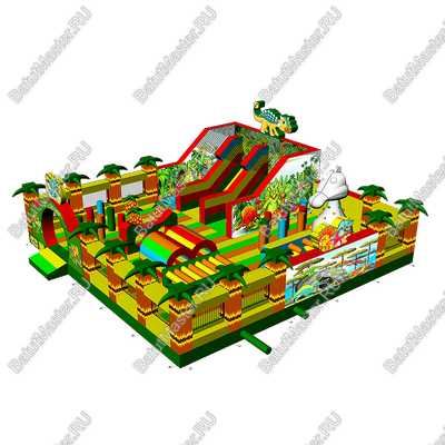 Коммерческий надувной батут Приключения динозавров