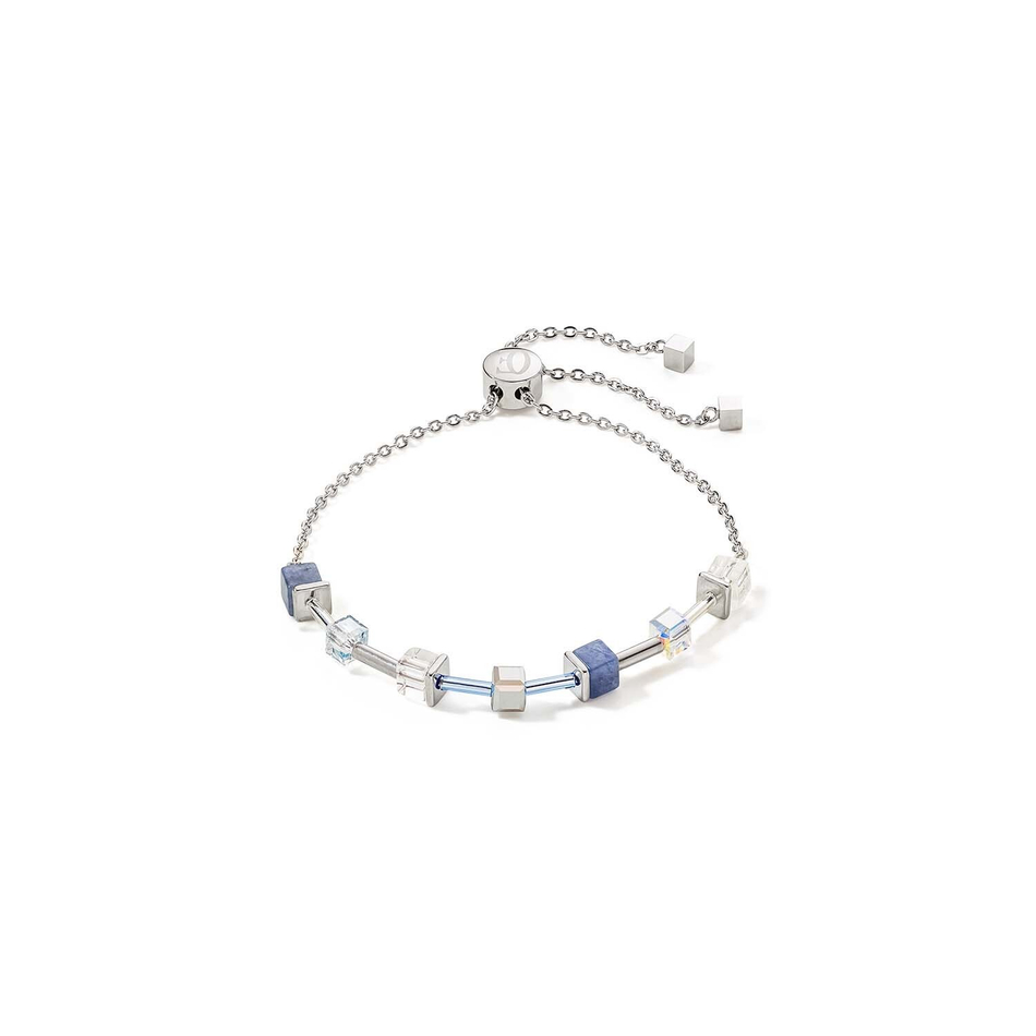 Браслет Coeur de Lion Silver-blue 5074/30-0700 цвет голубой, серебряный