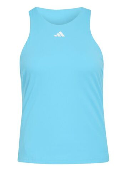 Топ теннисный Adidas Climacool Y-Tank Tennis - signal cyan