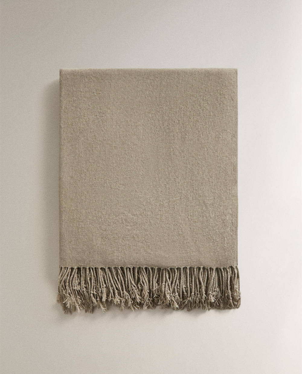 Zara Home плед из полиэстера, коричневый, 140x190 см · 2361/004