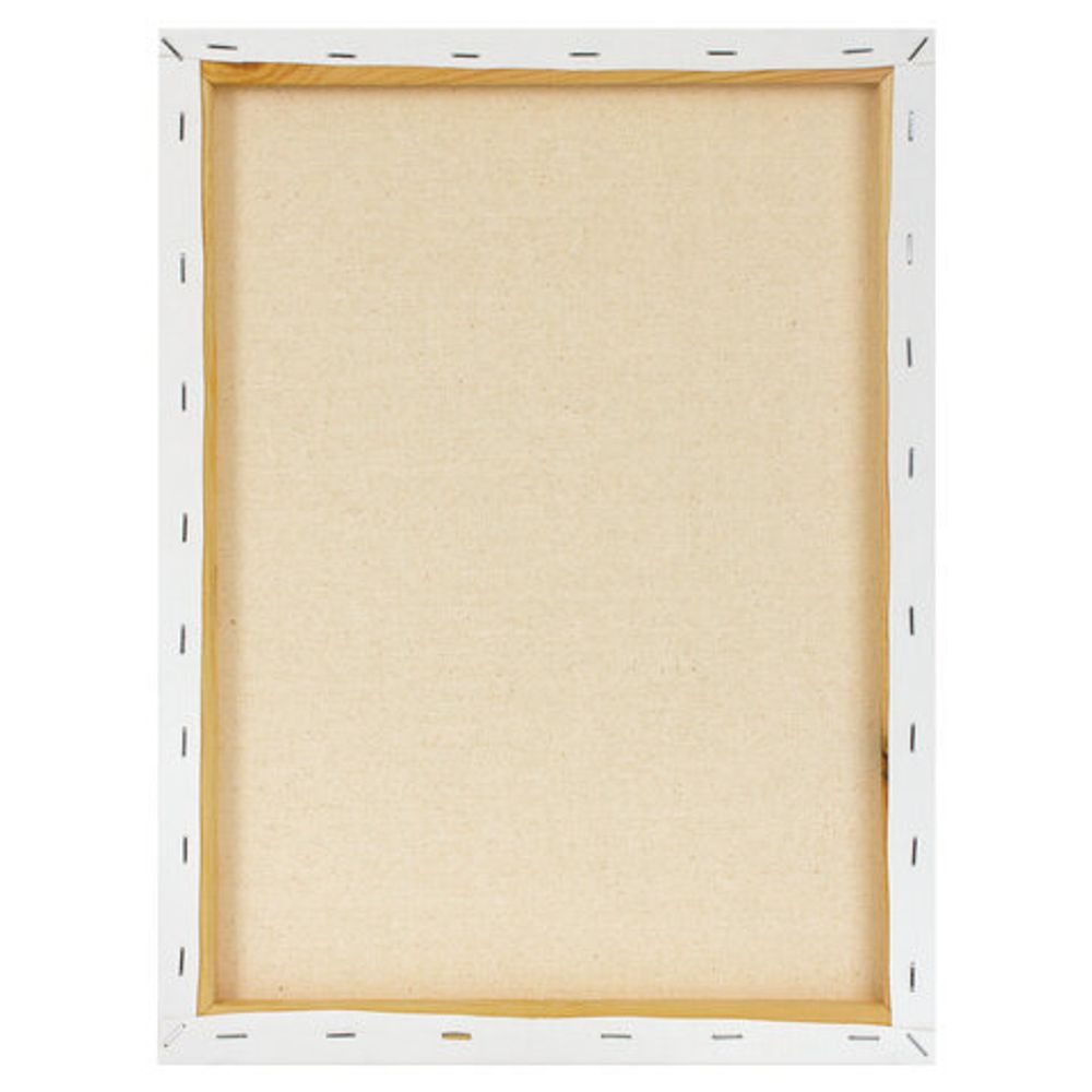 Холст на подрамнике BRAUBERG ART CLASSIC, 30х40 см, 420 г/м2, 45% хлопок 55% лен, среднее зерно, 191656