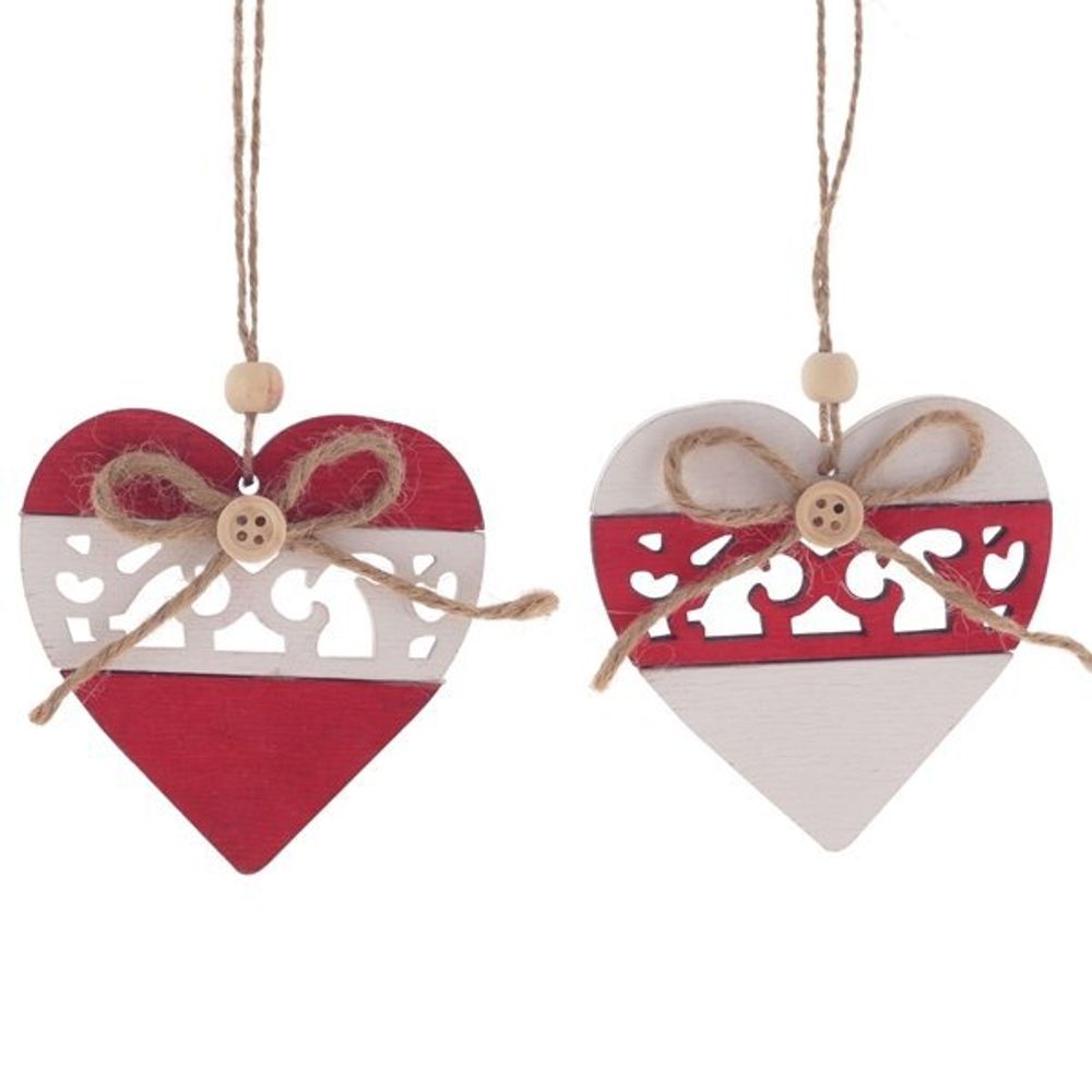 GAEM Украшение новогоднее "Сердце", L8 W0,6 H8 см, 2в.