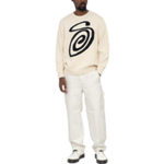 Толстовки Stussy FW22 Logo Curly S Sweater, 117073