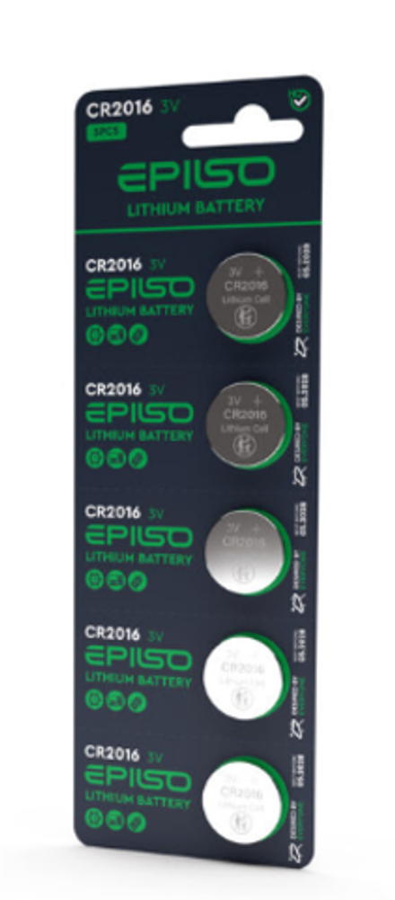 Элементы питания EPILSO CR2016 10BL (литиевые)