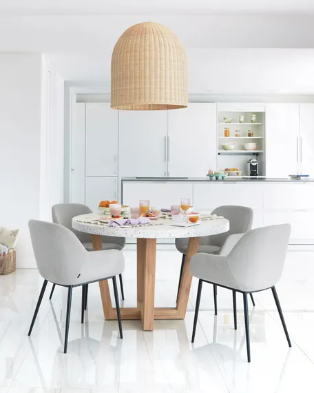 Стул Konna светло-серый вельвет