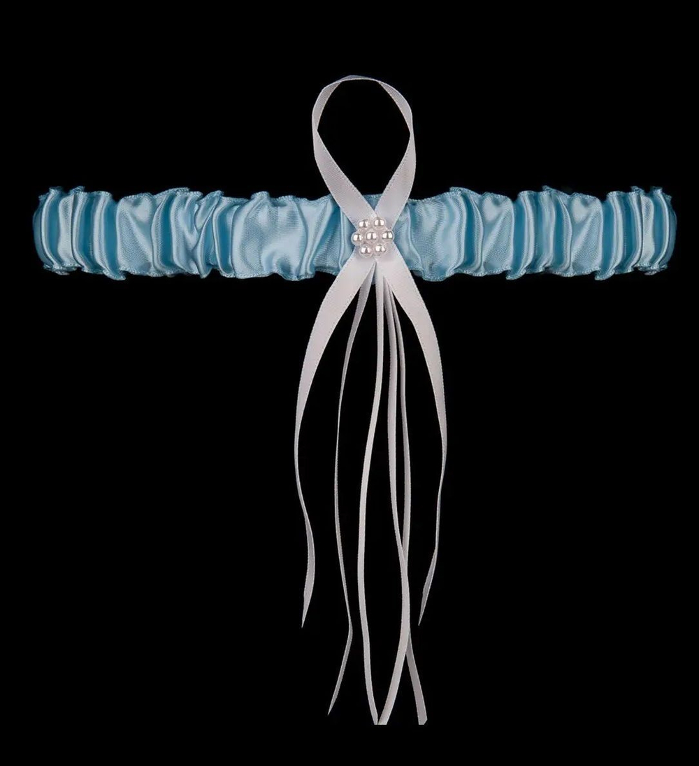 Подвязка на ногу Roma (Размер: S-M-L) (Цвет: голубой)