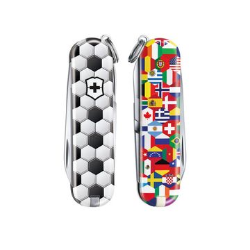 Складной нож Victorinox 0.6223.L2007 World of Soccer c клинком из стали X55CrMo14, рукоять Cellidor
