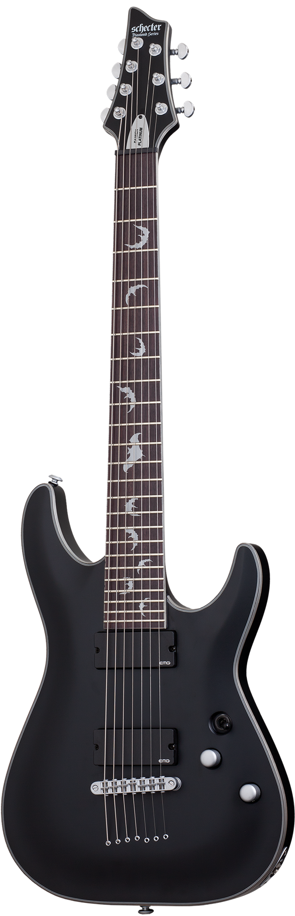 Schecter DAMIEN PLATINUM-7 SATIN BLACK