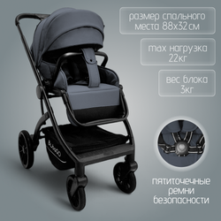 Модульная коляска BubaGO Lotta Thermo 3в1