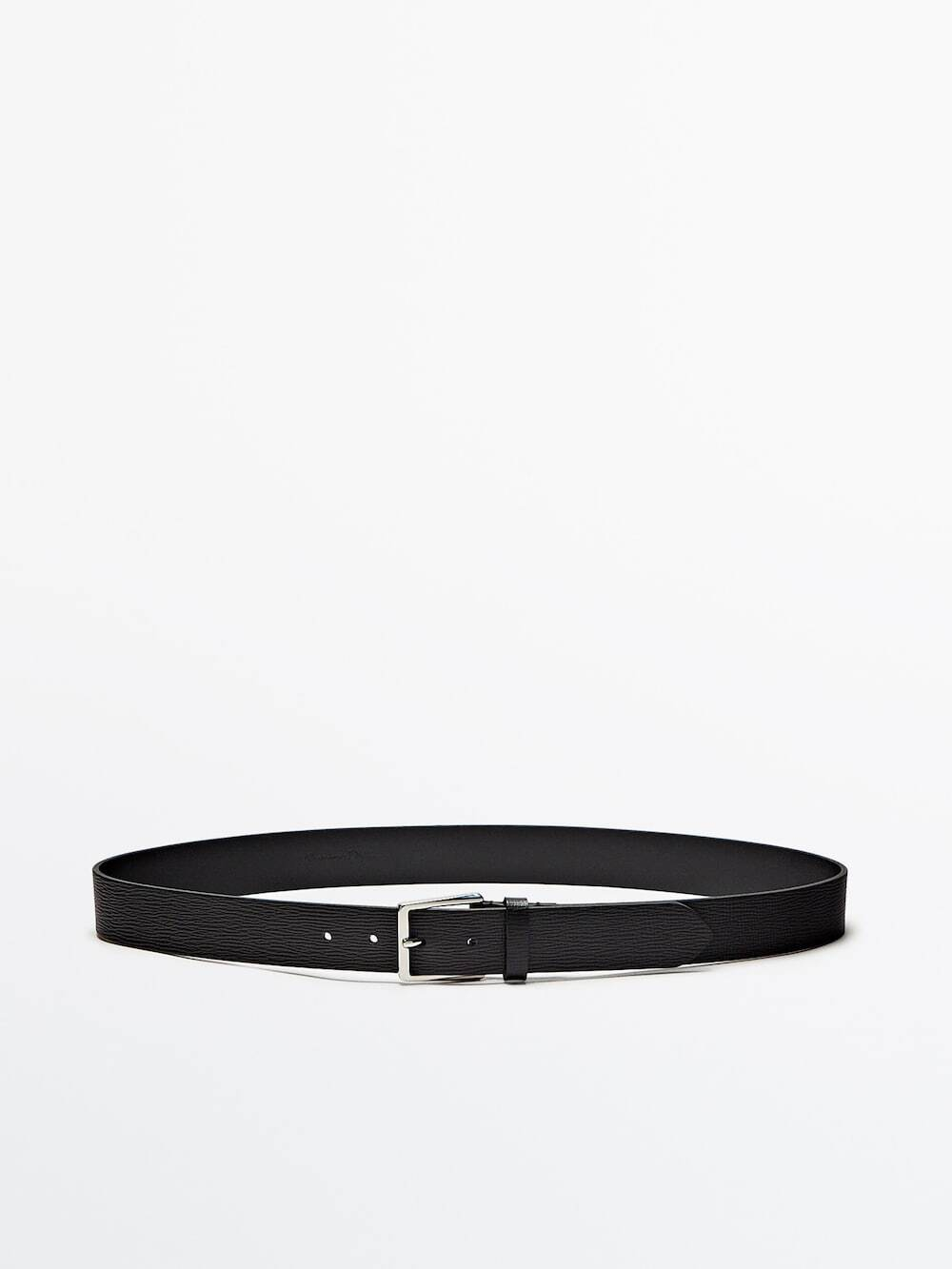 Massimo Dutti Ремень из нубука, темно-стний