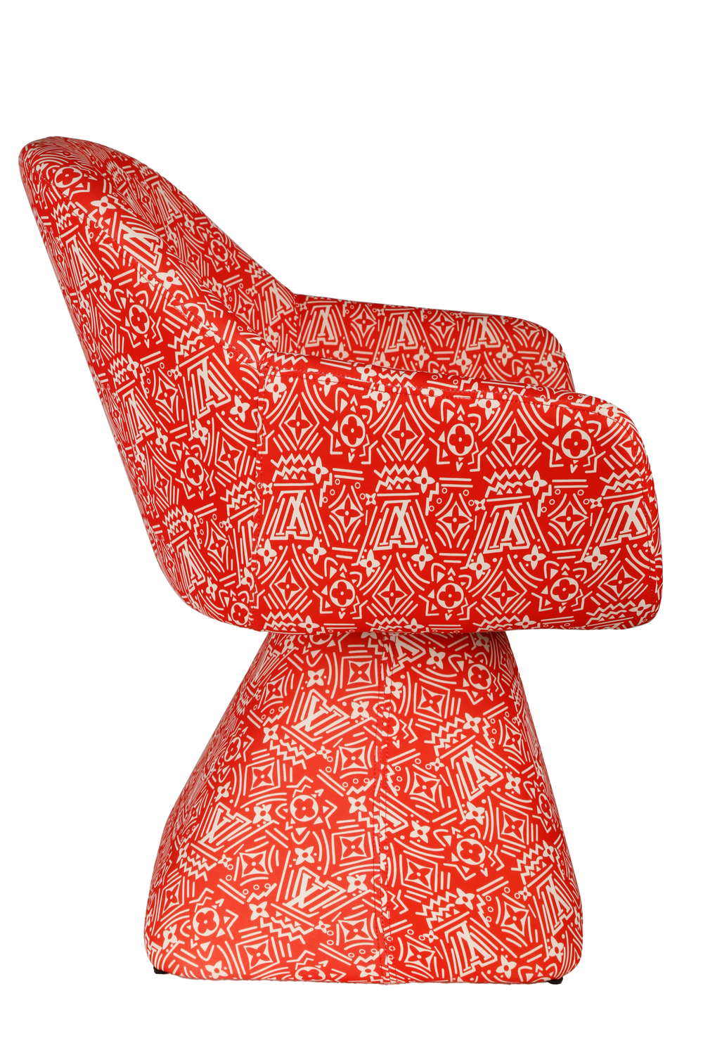 Кресло вращающееся Ist Casa Луи, 69х73х79, красный принт