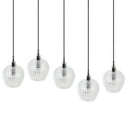 Светильник подвесной каскадный Aurora, 110х18 см, прозрачный