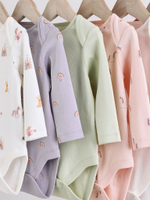 Боди с длинным рукавом для малышей Next N95-304, 7 шт., Белый, Розовый, Салатовый