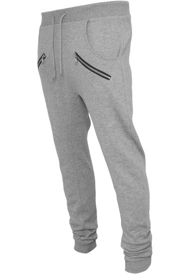 Брюки URBAN CLASSICS Zip Deep Crotch Sweatpants (Серый (Grey)