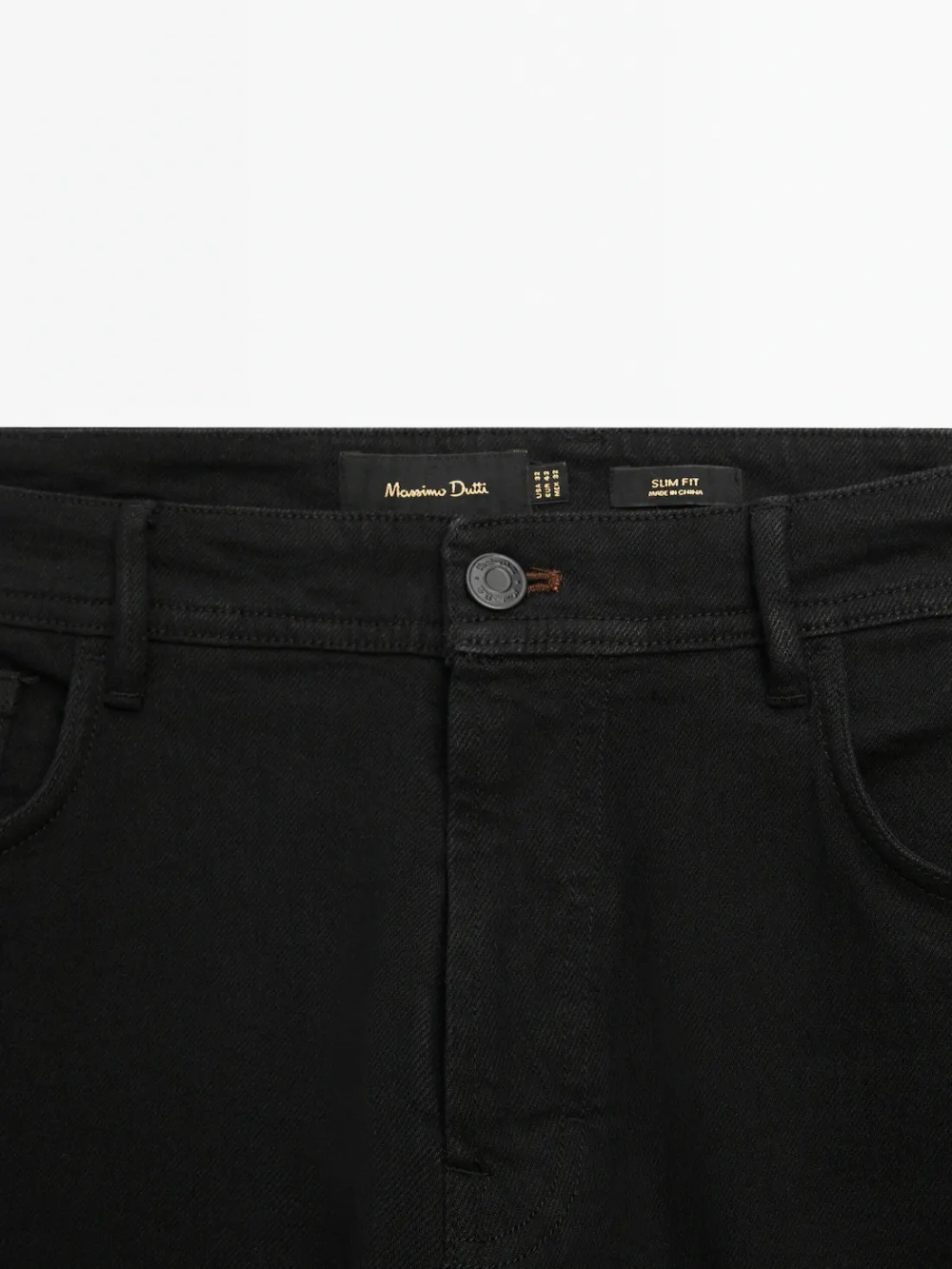 Massimo Dutti Зауженные джинсы, черный