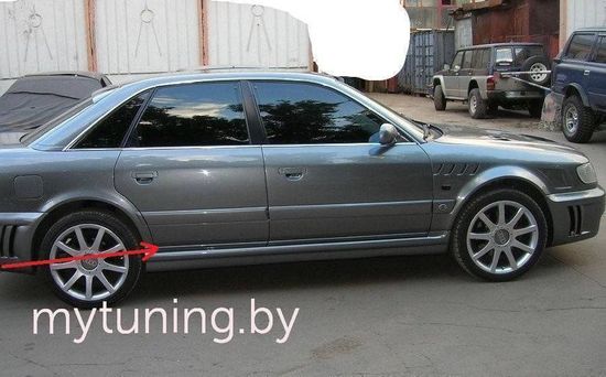 Молдинги на низ дверей для Audi 100c4