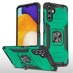 Противоударный чехол Strong Armour Case с кольцом для Samsung Galaxy A13 5G (Зеленый)