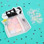 Резинки для волос силиконовые 100шт «Mini miracle - Лилу» , цвет микс , 11*14,5см.