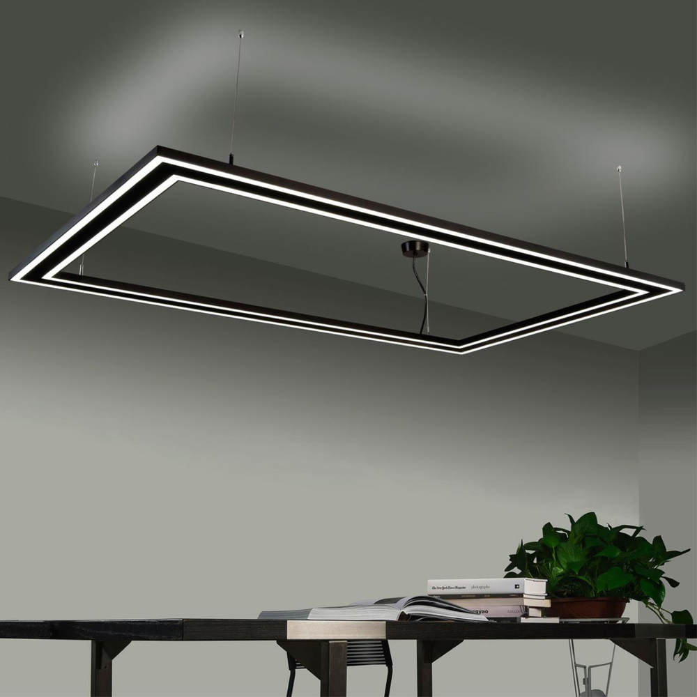 358446 OVER NT20 346 черный Подвесной светильник IP20 LED 40W вниз + 20W вверх 100-277V ITER