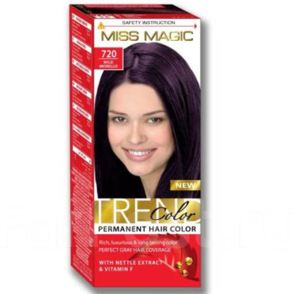 Краска для волос Miss Magic № 720 Дикая вишня 90 гр