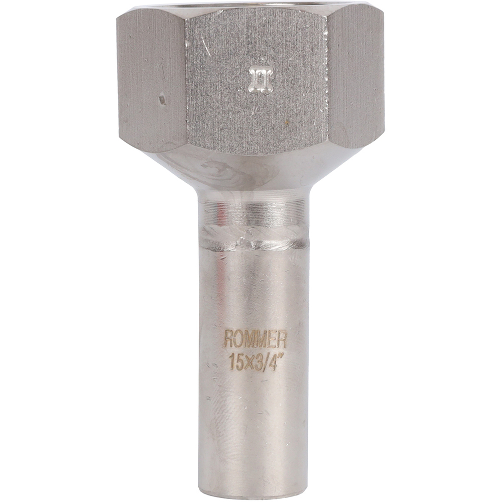 ROMMER Вставка с ВР 15x3/4" из нержавеющей стали прессовой