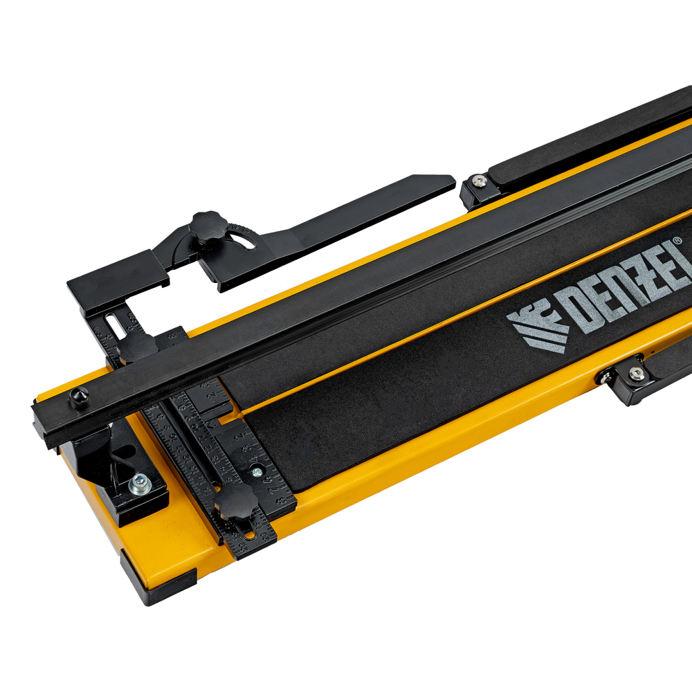 Плиткорез рельсовый 800х16мм, каретка на подш., стальная станина, усил. рукоятка-пенал Denzel