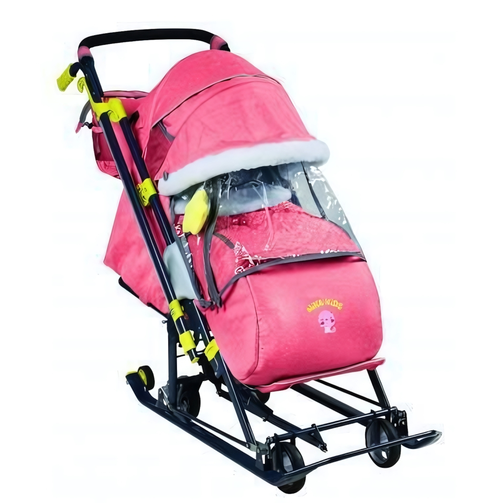 Коляска комбинированная "Ника детям 7-7" (НД7-7/2 дизайн в джинсовом стиле красный)