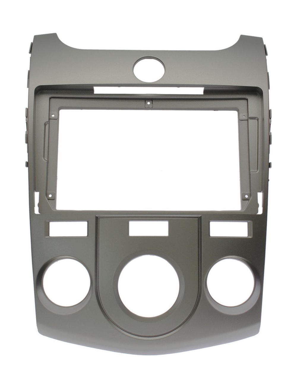 Комплект рамки с разъёмами 9" KIA Cerato 2008-2013 кондей (серебро) - Car-Smart 7093CNS