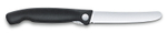 Нож для овощей SwissClassic чёрный складной 11 см VICTORINOX 6.7803.FB