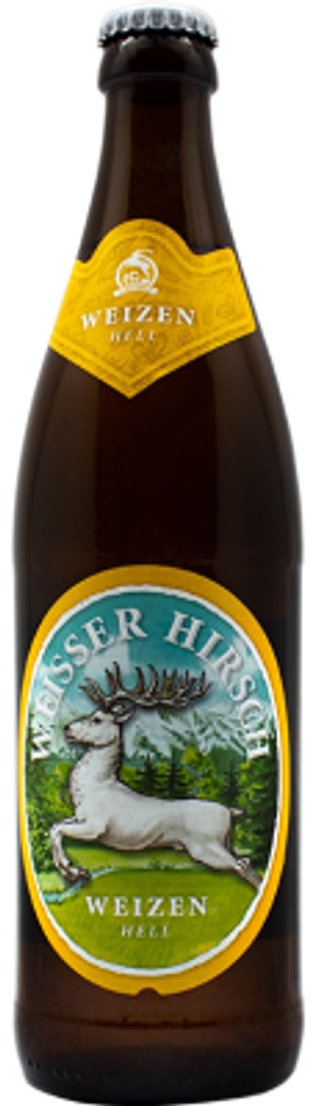 Пиво Хиршброй Вайссер Хирш / Der Hirschbrau Weisser Hirsch 0.5 - стекло