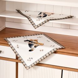 НАБОР САЛФЕТОК ИЗ 2-Х ШТ "ДРУЖБА",40Х40СМ, 100% ХЛОПОК,ТВИЛ, БЕЛЫЙ