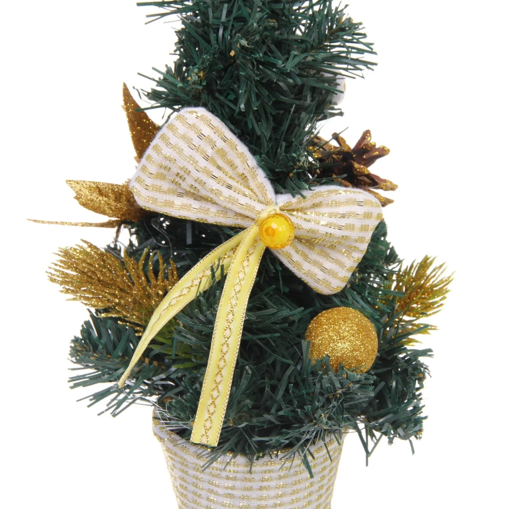 Елка в горшке «Зимняя нежность» 30 см, Золото