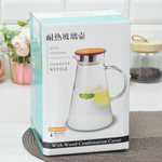 Чайник заварочный 1,6л термостойкое стекло "Кувшин LZ"