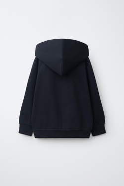ZARA ХУДИ С МОЛНИЕЙ, МОРСКОЙ СИНИЙ