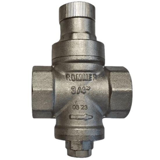 Редуктор давления Rommer 3/4" ВР/ВР PN16 без подключения манометра (RVS-0009-000020)