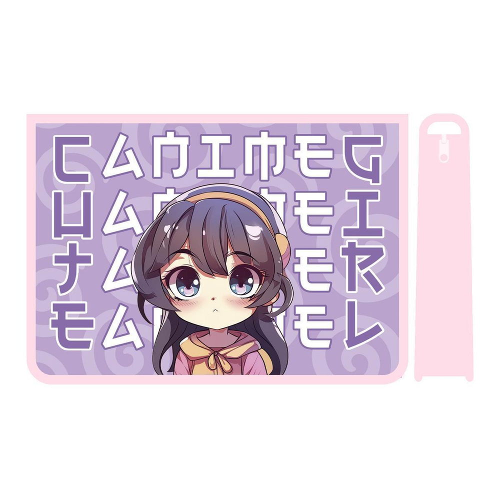 Папка д/труда А4 пласт, молния сверху с дизайном "Маленькая леди 2024" (Пчелка)