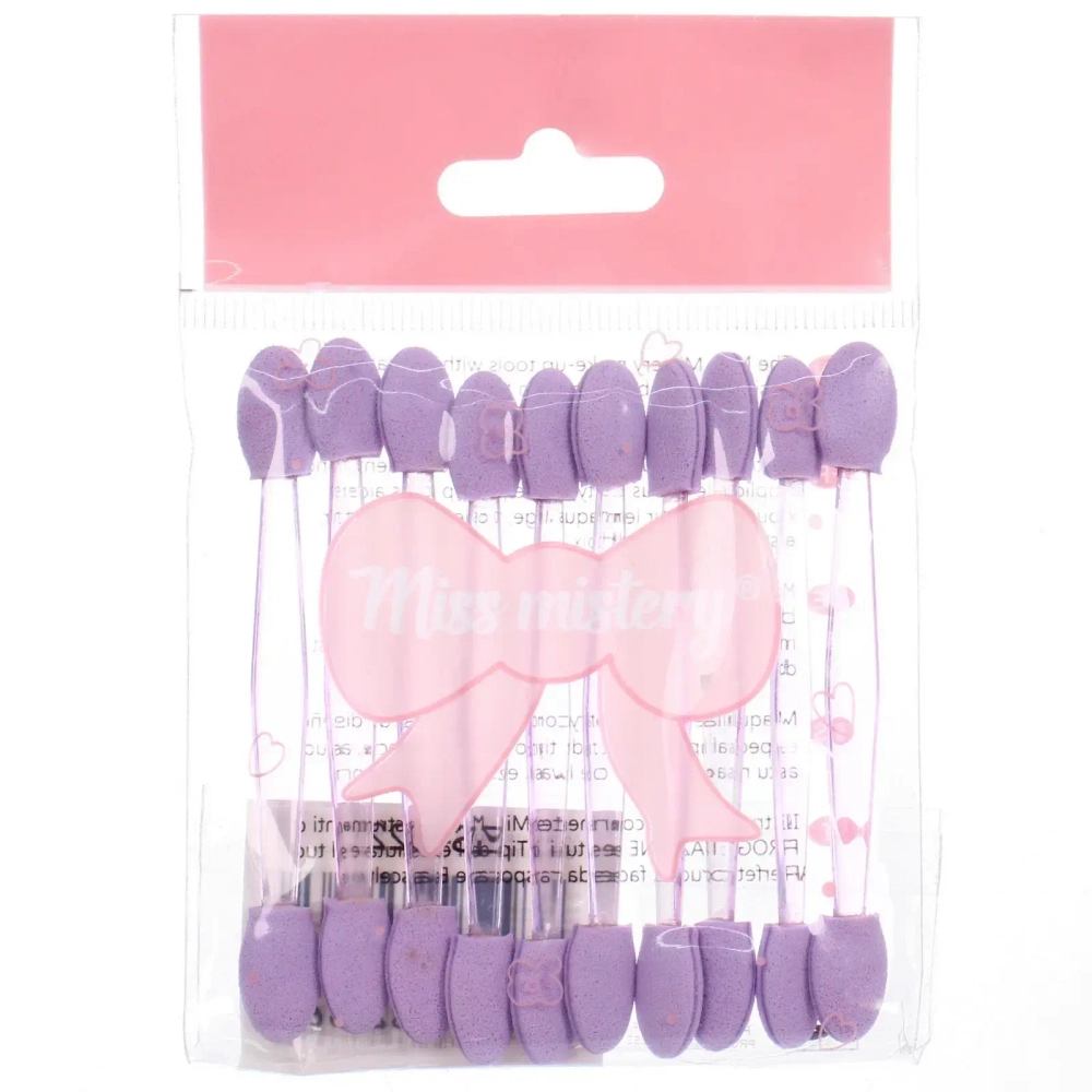 Аппликаторы для макияжа 10шт «ЭФФЕКТО», цвет фиолетовый, 7,5см