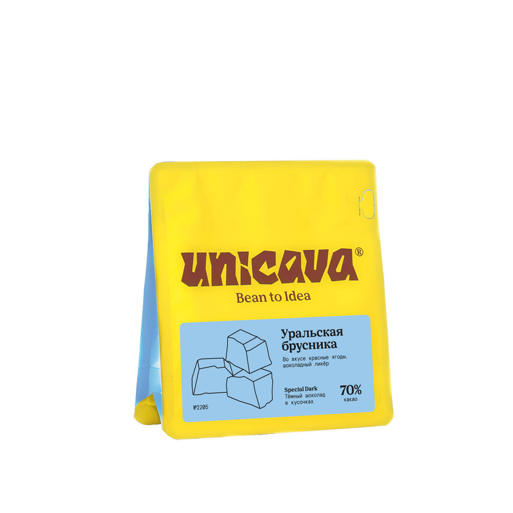 Тёмный шоколад "Уральская брусника" (70 % какао)